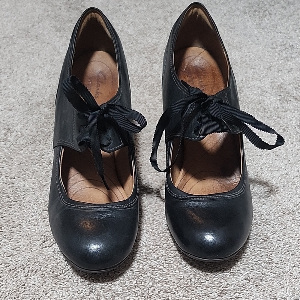 Clark Classic Black Women's Shoes